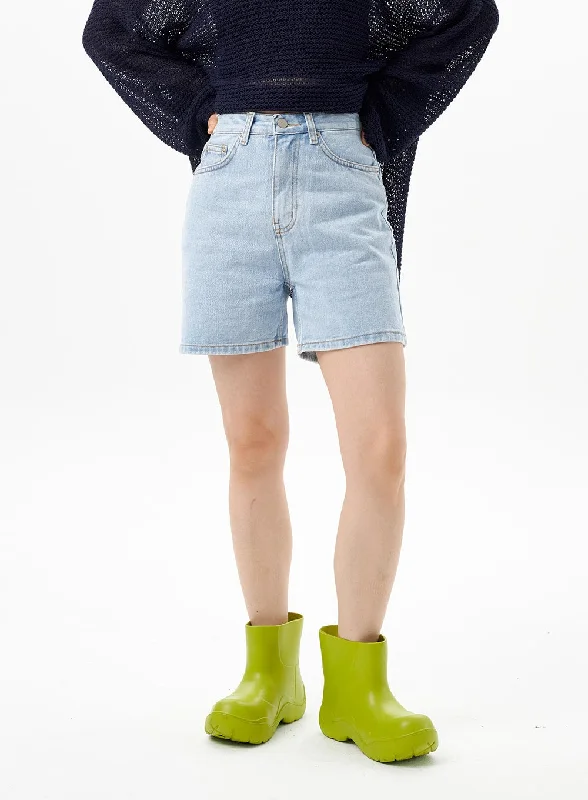 Crazy Deals Light Blue Denim Shorts OU312