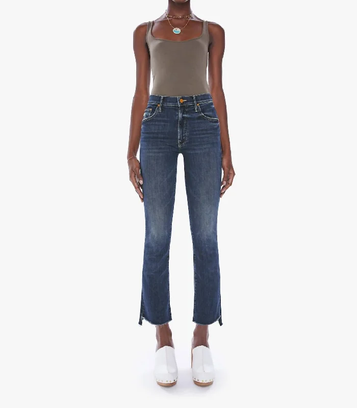 Weekend Offers That Shine Insider Crop Step Fray Jean In Teaming Up