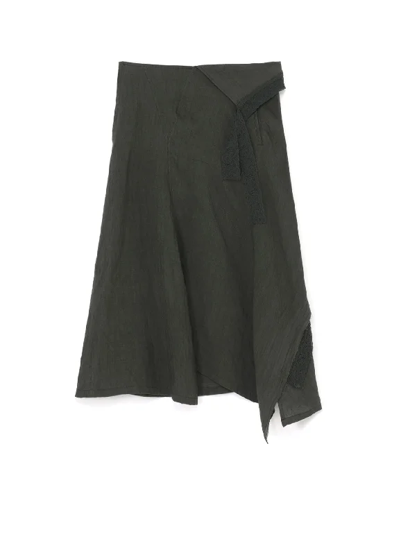 Exclusive Access LINEN FLARE SKIRT