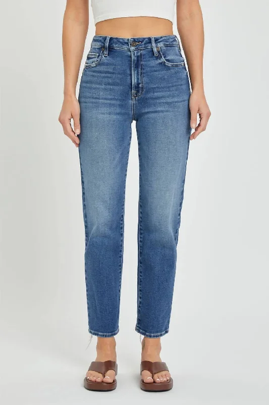 Unbeatable Prices Tracey High Rise Straight Jean In Medium Dark