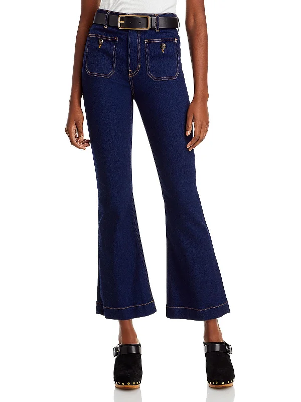 Exclusive Savings Carson Womens Denim Flare Ankle Jeans