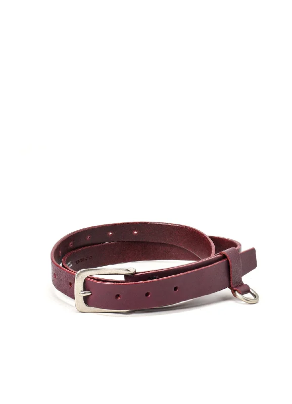Low Price SEMI-GLOSS LEATHER 25MM BELT