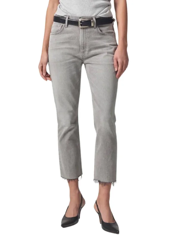 Best Bargains Isola Straight Crop Jeans In Quartz Grey
