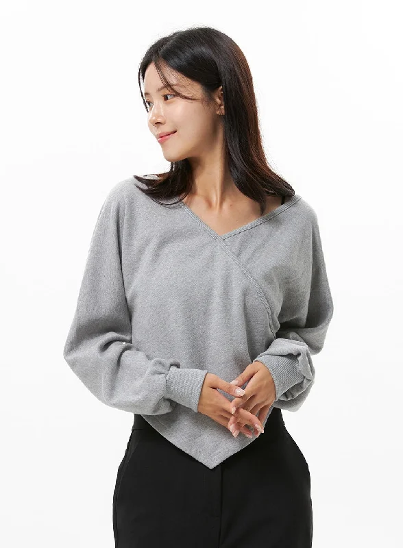 Big Discounts V-Neck Sweatshirt OS315