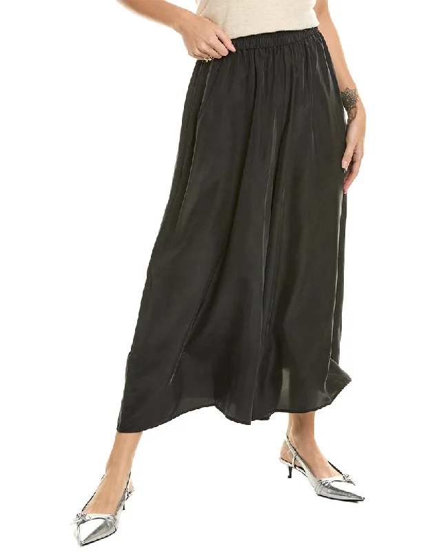 Bonus Savings EILEEN FISHER Cropped Silk Wide Leg Pant