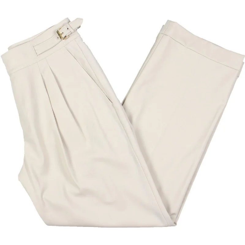 Take Advantage Womens Wool Blend Twill Straight Leg Pants
