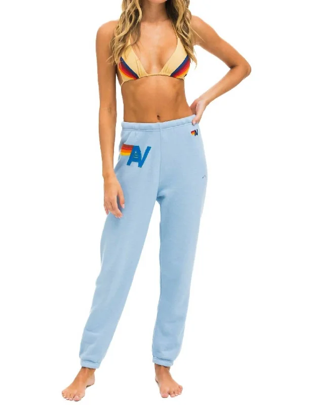 Don't Wait Logo Stitch Sweatpants In Ice