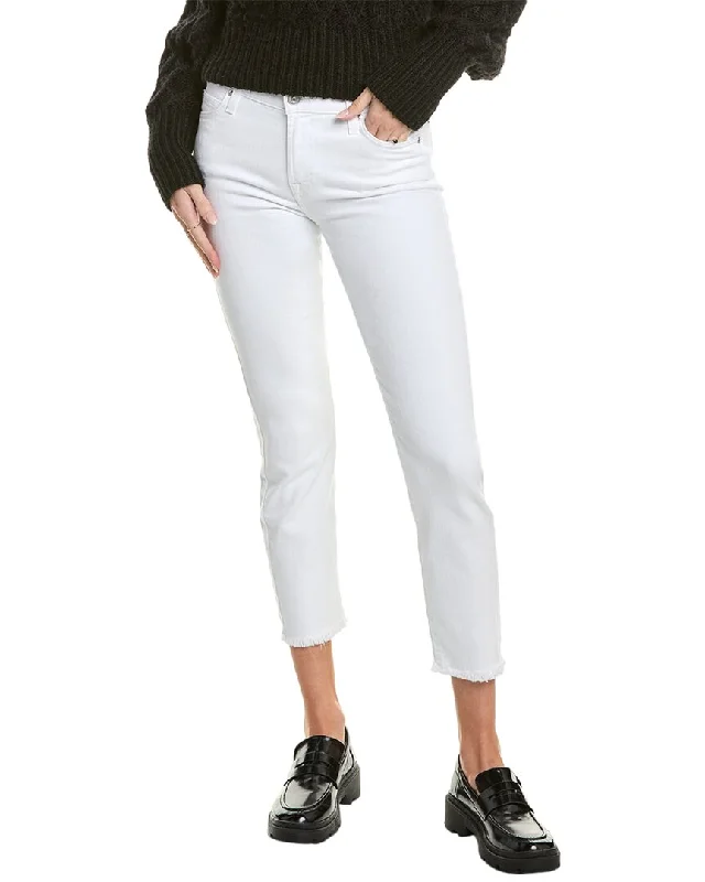 Special Buy 7 For All Mankind Roxanne Ankle White Slim Cigarette Jean