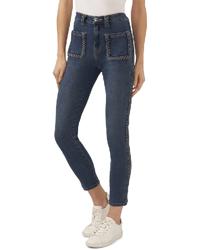 Weekend Wonders Await! CeCe Braid Pocket Detailed Jean