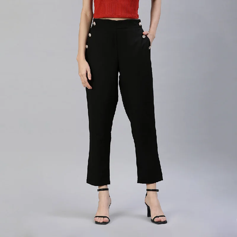 Hurry In Semi Casual Straight Pants