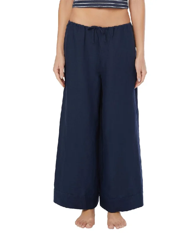 Sneak Peek Sale Onia Air Linen-Blend Wide Leg Drawstring Pant