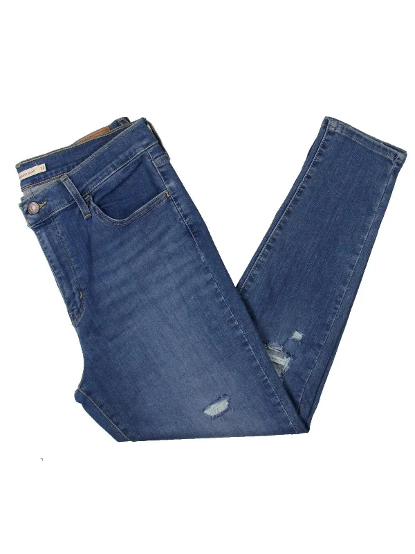 Low Prices 720 Womens Destroyed High Rise Skinny Crop Jeans