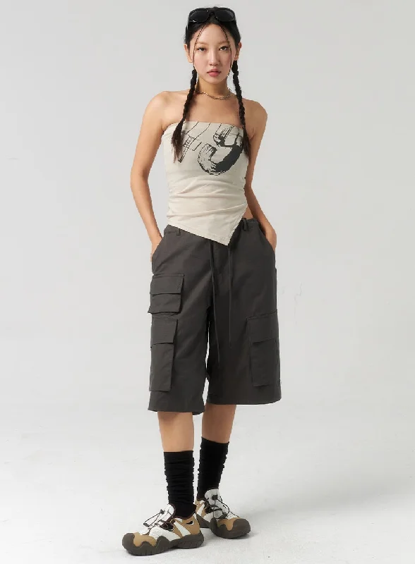 Shop and Save Bermuda Cargo Cotton Pants CU322