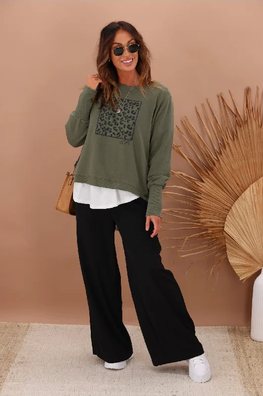 Crazy Savings Shine On Label Rowen Wide Leg Pants Black