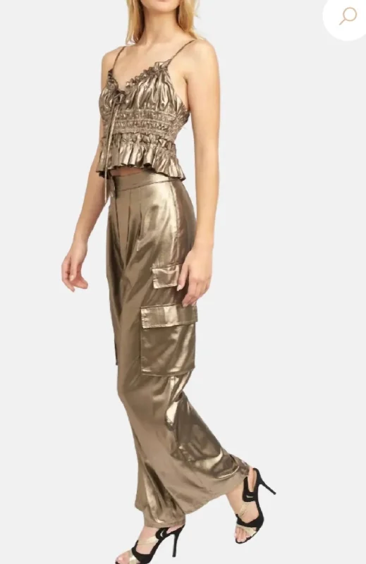 TIME-Limited Offer Arnav Cargo Pant In Gold
