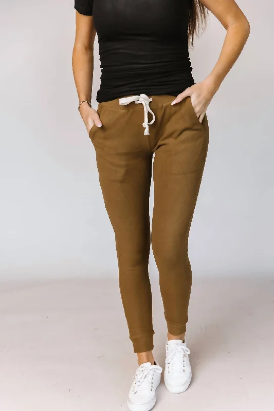 Huge Discounts Performance Fleece Joggers In Lemongrass