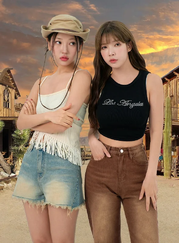 Limited Time Discount Mid-Rise Denim Shorts BU308