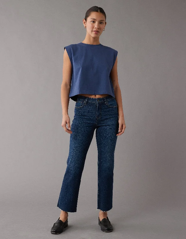 Unbeatable Prices AE Stretch High-Waisted Kick Bootcut Crop Jean