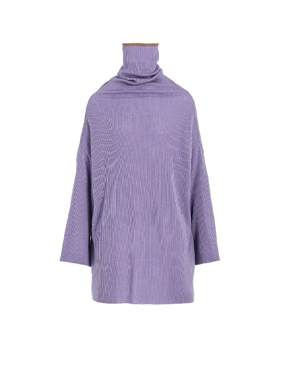 Year-End Sale Y's × JOHN SMEDLEY BOTTLE NECK RIBBED KNIT