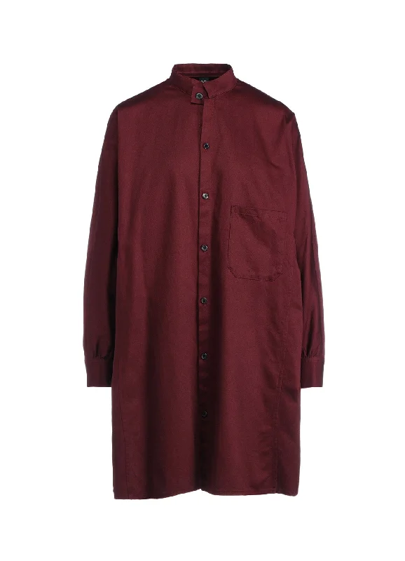 Year-End Sale [Y's BORN PRODUCT] COTTON TWILL DEFORMED SLEEVE SHIRT
