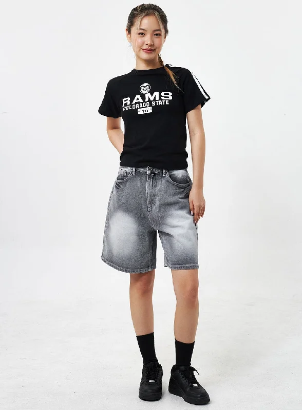 Extra Discounts Bermuda Denim Shorts CU301