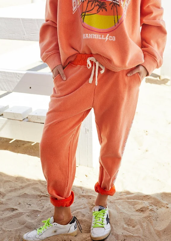 Today Only Hammill + Co Beach Vintage Track Pant Orange