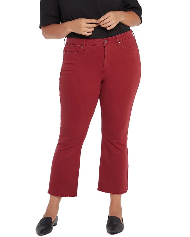 Deep Discounts NYDJ Plus Fiona Boysenberry Reactive Slim Flare Jean