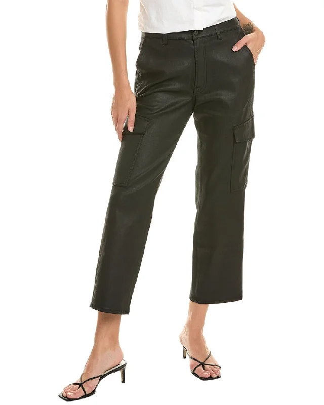 Mega Sale 7 For All Mankind Logan Coated Black Cargo Jean