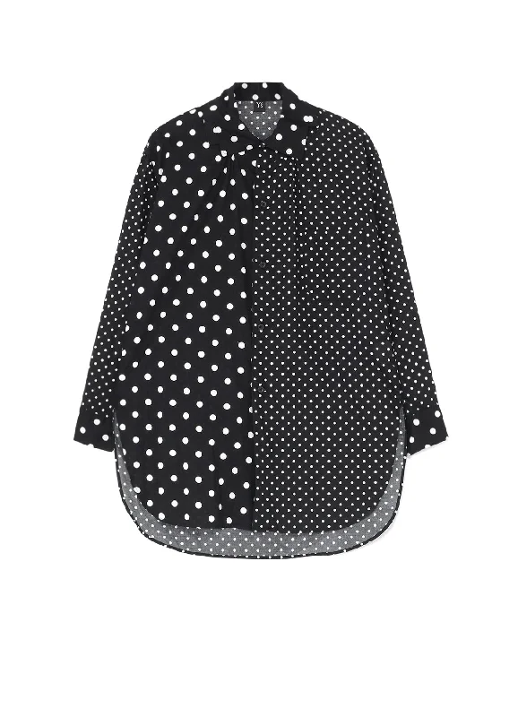 Discount Days 60/- COTTON LAWN DOT PRINT SQUARE COLLAR SHIRT