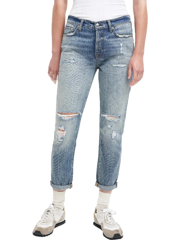 Weekend Bargains to Cherish Josefina Womens High Rise Distressed Boyfriend Jeans