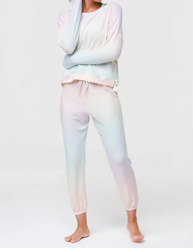 Don't Delay High Low Sweatpant In Dreamsicle