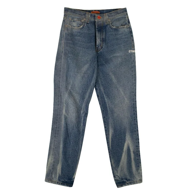 Limited Supply Women's Blue Straight Leg Jeans