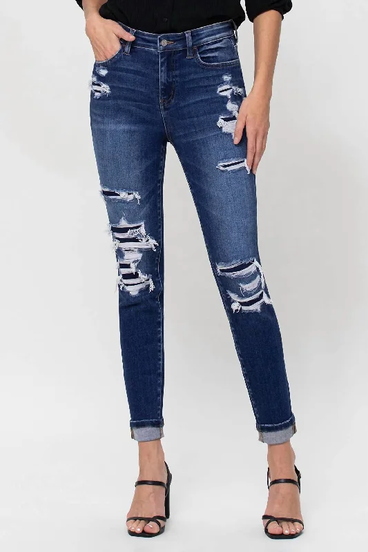 Customer Appreciation Sale Ugly Betty High Waisted Jean In Dark Wash
