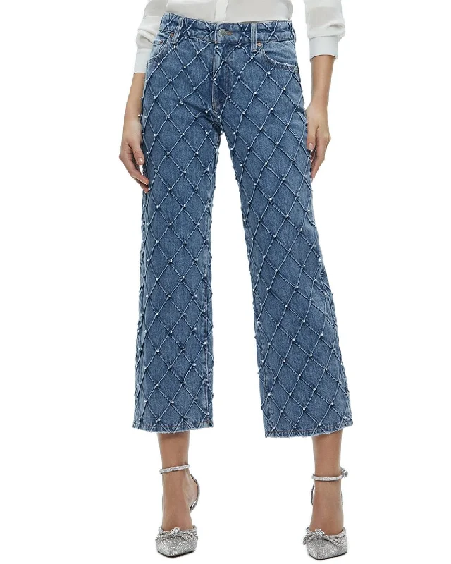 Weekend Deals That Sizzle alice + olivia Weezy Quilt Cropped Mr Jean