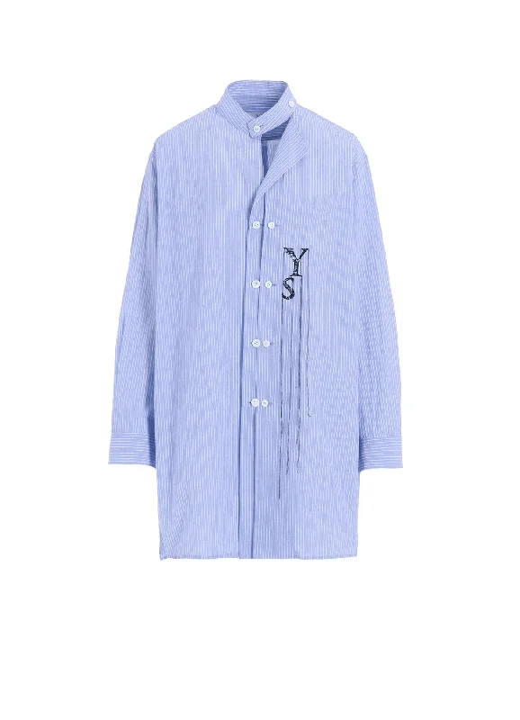 Weekend Savings Bonanza STRIPE COTTON DOUBLED LEFT FRONT BLOUSE