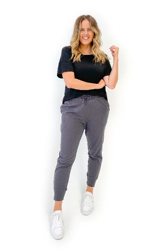 Price Reduction Silent Theory Falling Bricks Pant Charcoal