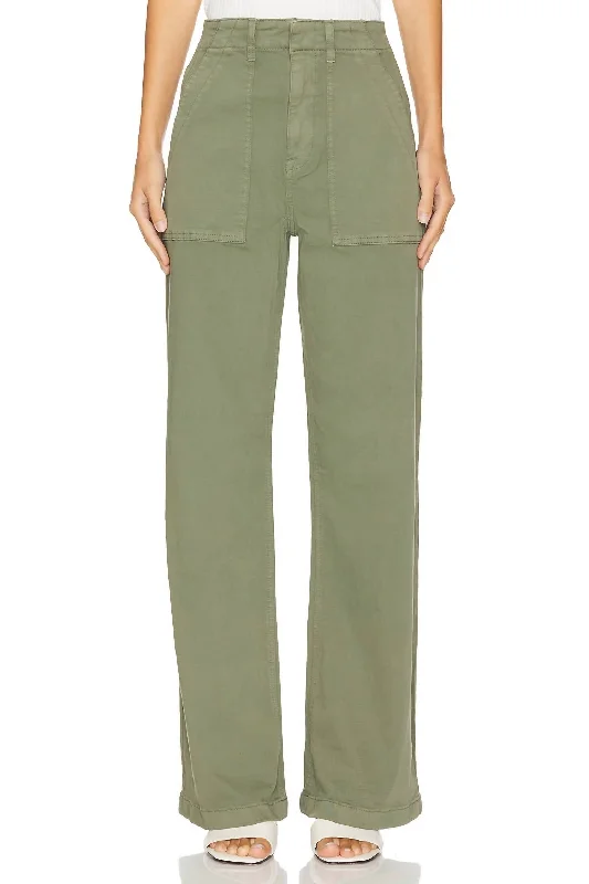 Don't Miss Nicole Wide Leg Pants In Soft Olive