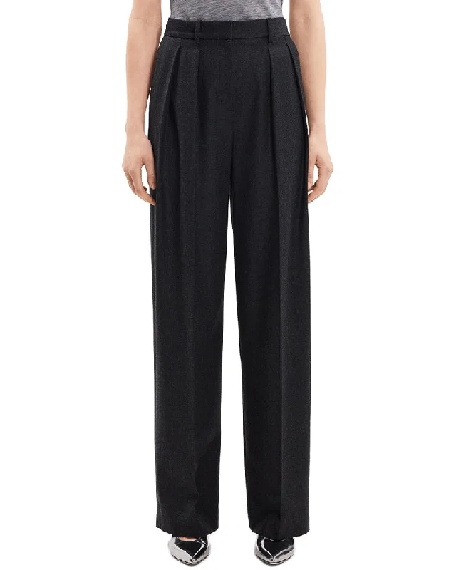 Weekend Bargains Await You Theory Double Pleat Wool Pant