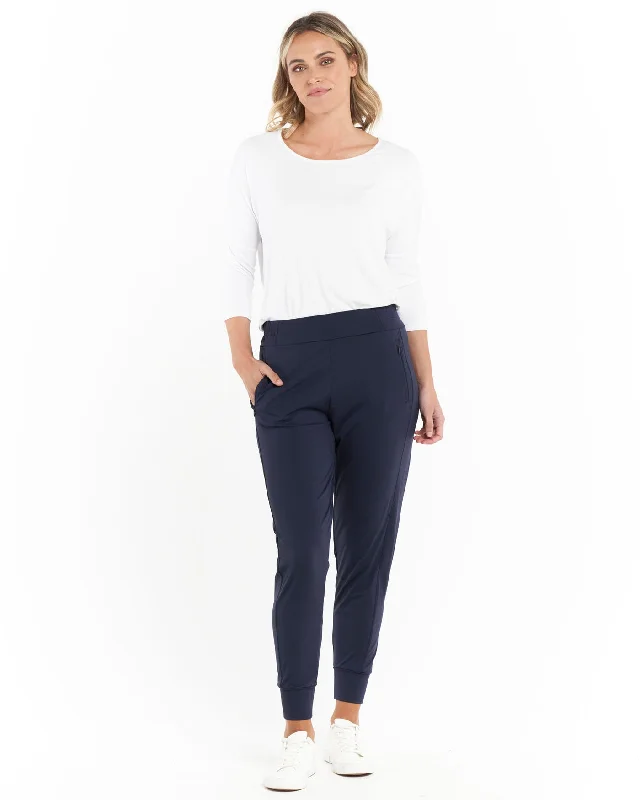 Now Available Betty Basics Hallie Hybrid Joggers Navy