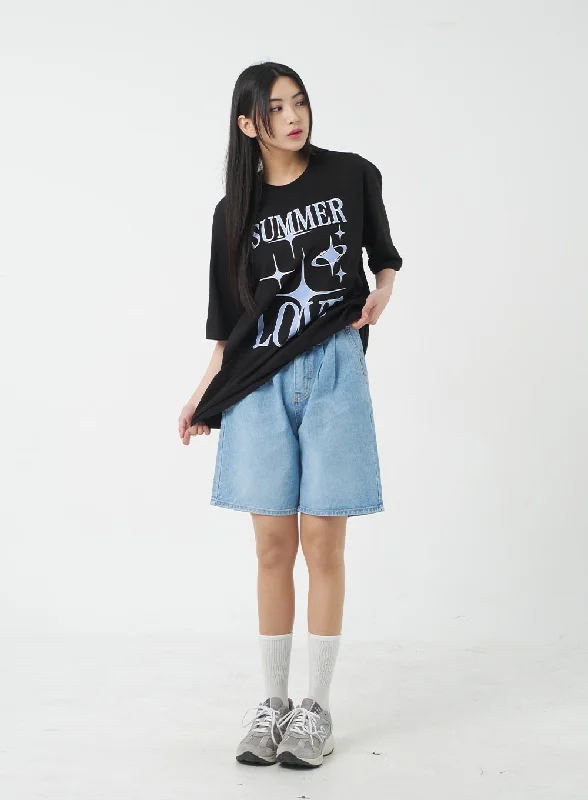 Referral Discount Denim Bermuda Shorts BY311