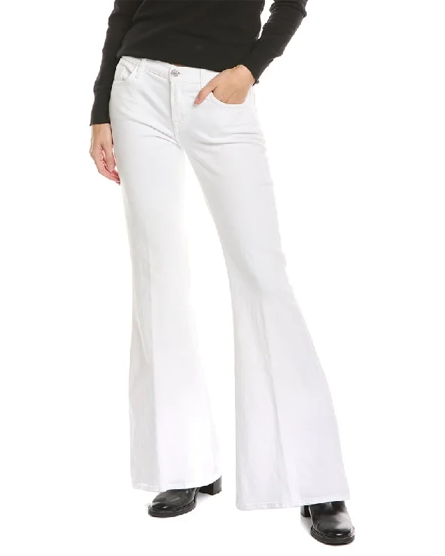 Price Rollback 7 For All Mankind Brilliant White Low-Rise Flare Jean