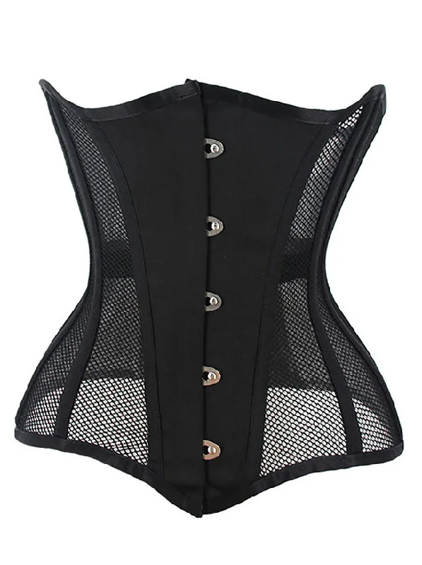 Members Only 14 Steel Bones See-through Mesh Breathable Lace Up Waist Training Corset Members Only 14 Steel Bones See-through Mesh Breathable Lace Up Waist Training Corset