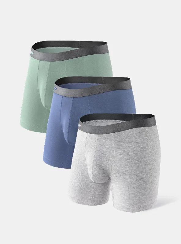 Weekend Offers That Excite 3 Pack Soft Bamboo Rayon Boxer Briefs