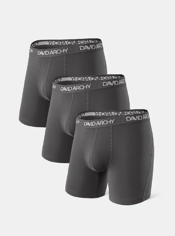 Weekend Price Cuts Galore 3 Packs Quick Dry Breathable Boxer Briefs