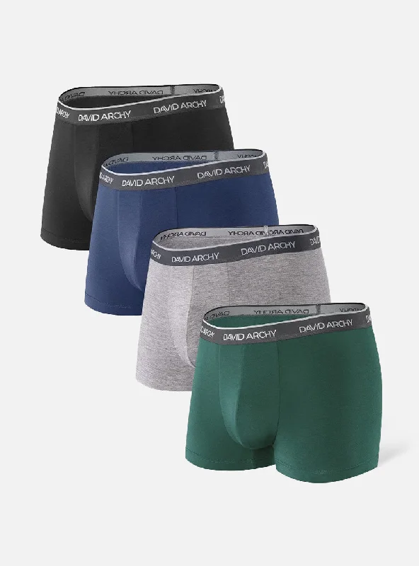 Weekend Bargains to Relish 4 Packs Bamboo Rayon 3D Touch Trunks