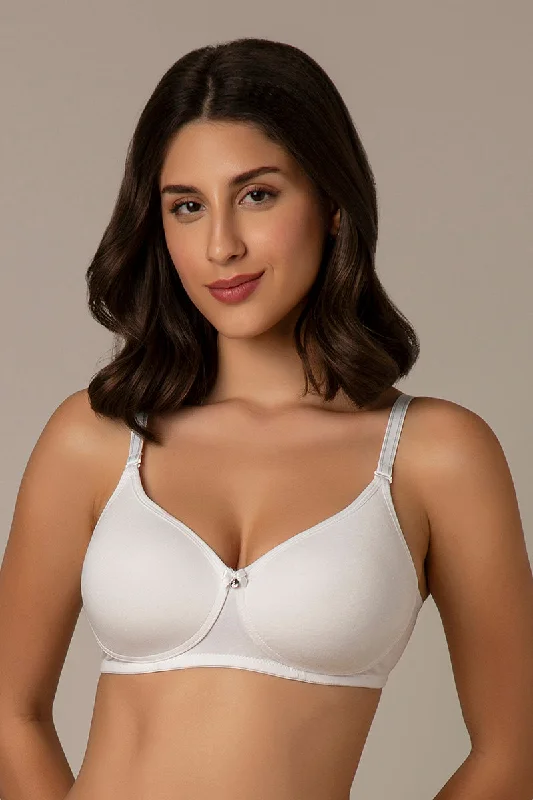 TIME-Limited Offer All Day Smooth Comfort Padded & Non-wired Bra - White