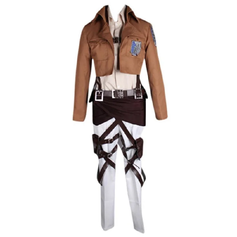 Weekend Discounts to Delight Attack on Titan Shingeki no Kyojin Sasha Blouse Recon Corps Cosplay Costume mp000995