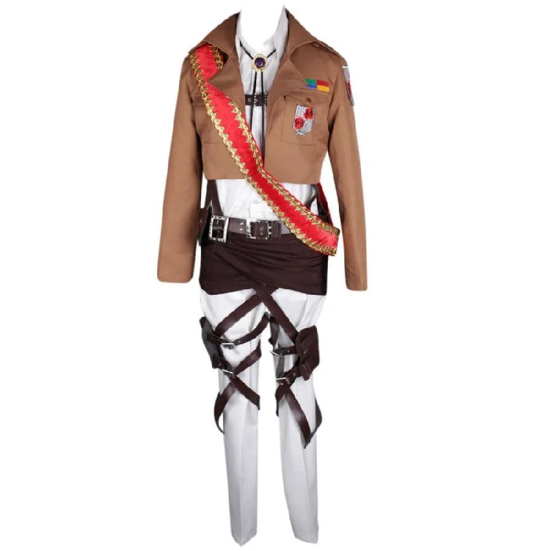 Midnight Madness Attack on Titan Shingeki no Kyojin Stationed Corps Commander Dot Pixis Cosplay Costume mp001166