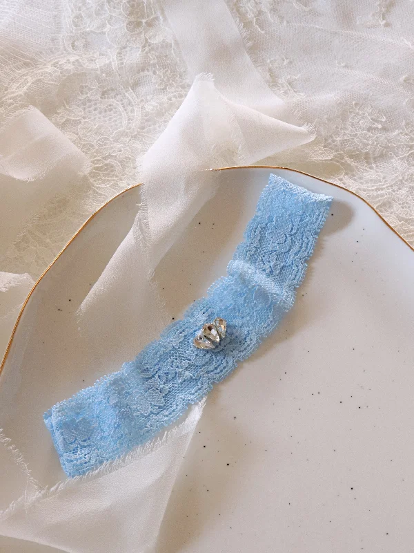 Shop Now BAYLEY | BLUE SINGLE CRYSTAL GARTER