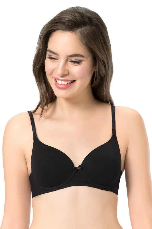 Final Sale every de Carefree Padded Wired Confidence T-Shirt Bra - Black